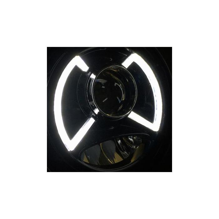 Jeep Wrangler JL/Gladiator JT Headlights w/ White X-Wing DRL