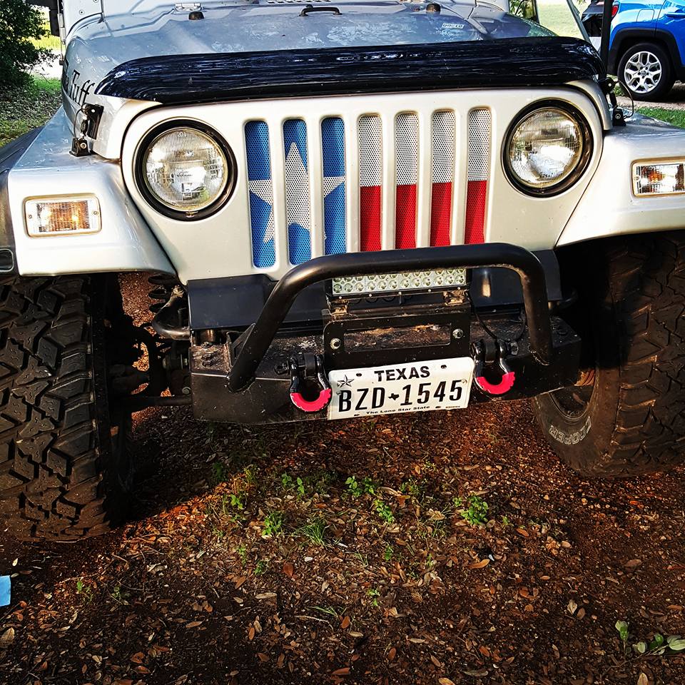 Texas State Flag Grille Insert