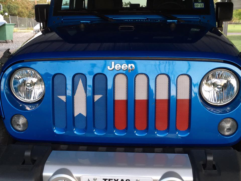 Texas State Flag Grille Insert