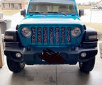 Gray Leopard Print Grille Insert