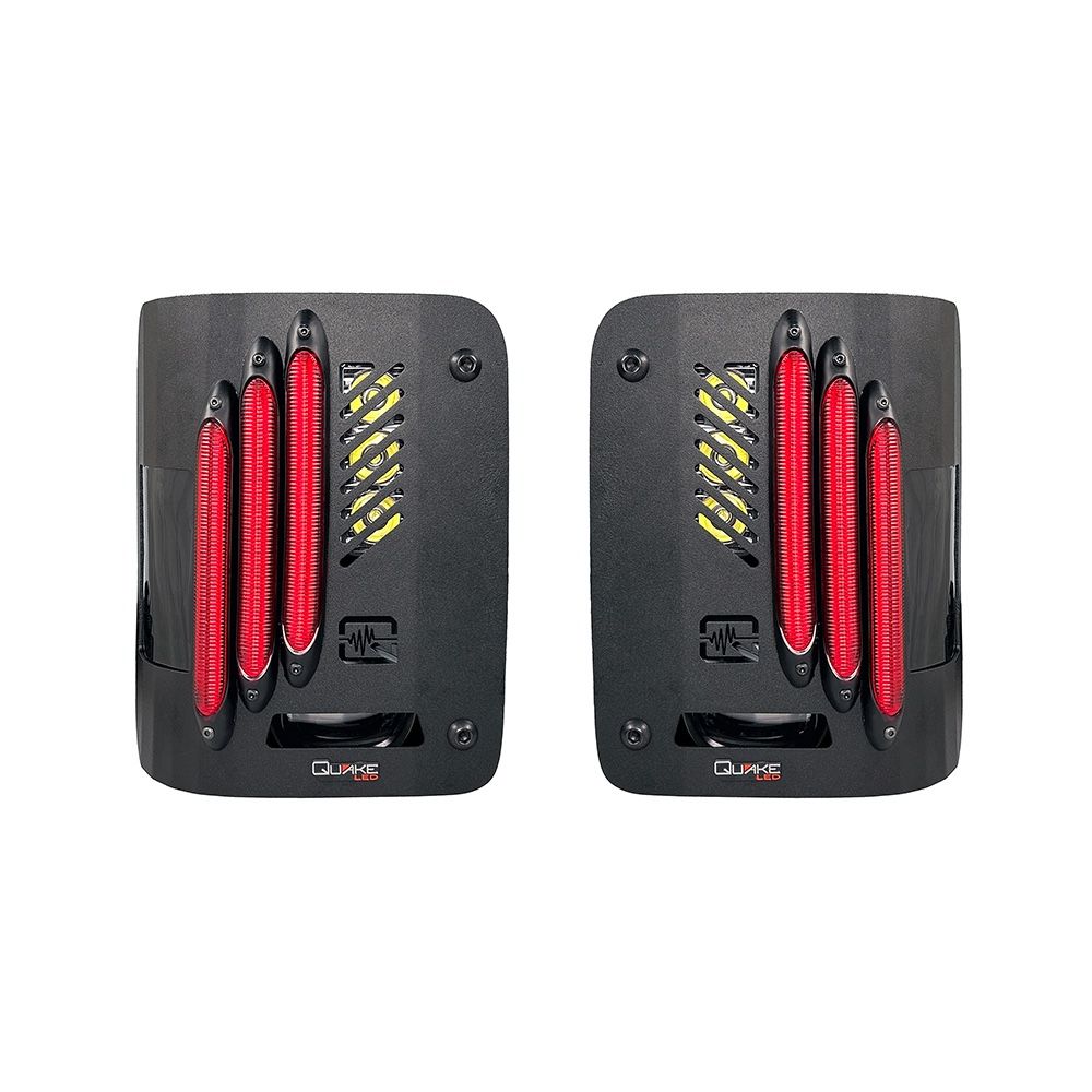 Jeep Wrangler JL Flush Mount LED Tail Lights – B.A.S.S. Technology – Sequential Turns – Bright Reverse - Metal Tek Series