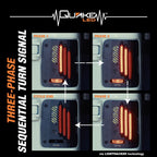 Jeep Wrangler JL Flush Mount LED Tail Lights – B.A.S.S. Technology – Sequential Turns – Bright Reverse - Metal Tek Series