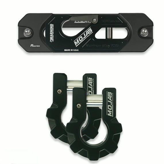 Color-Matched Recessed Winch Shackle & 3/4”  Aluminum D-Shackles