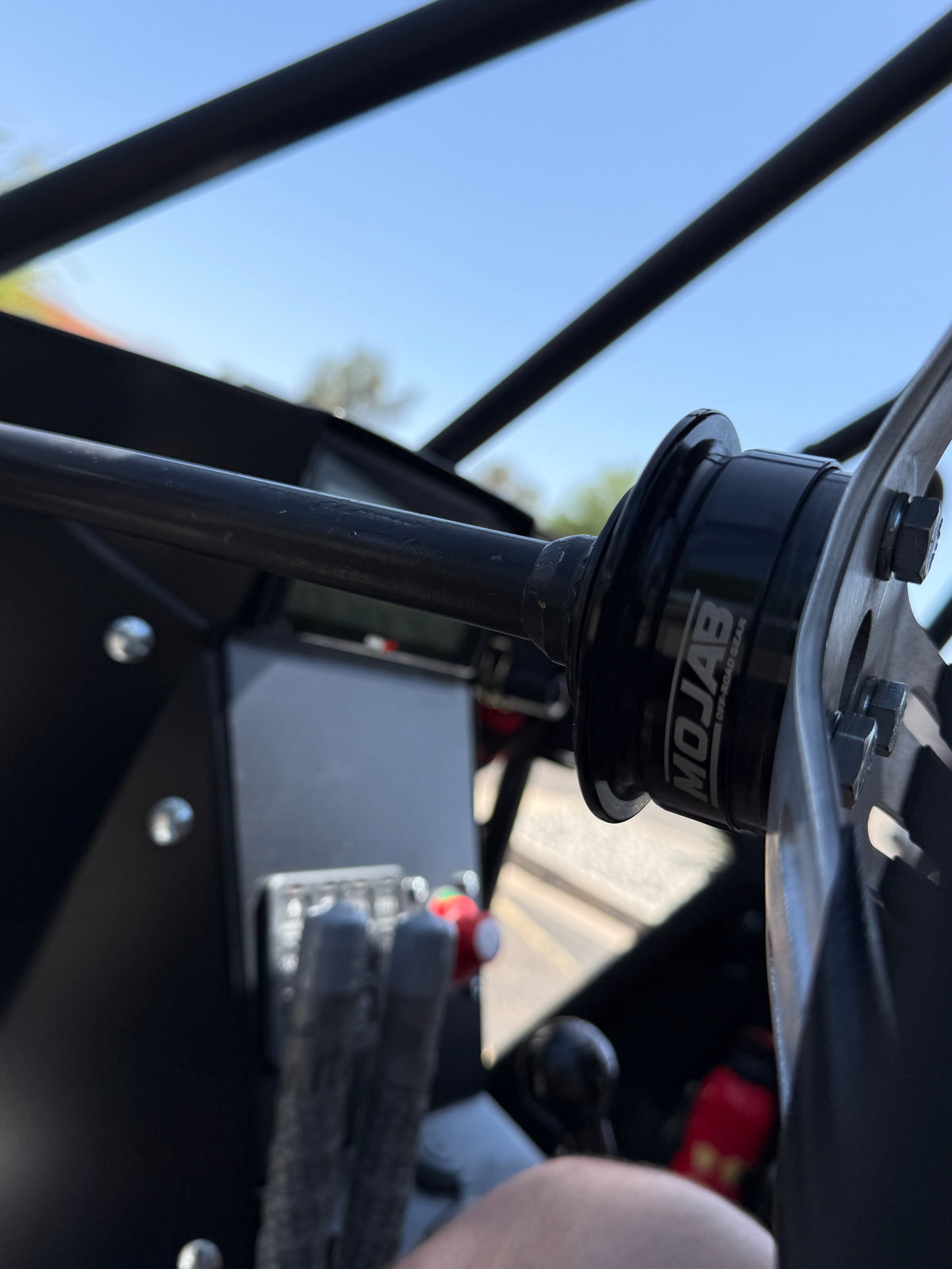 MOJAB 13" Aluminum Steering Wheel – 3-Bolt Pattern - Extended coating spokes