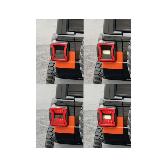 Jeep Wrangler JL Blackout LED Replacement Tail Lights