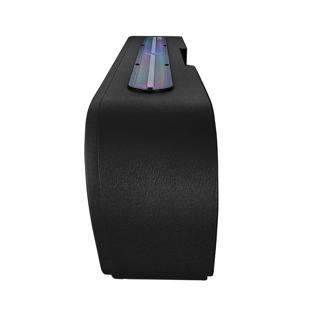 Jeep JT Gladiator Loaded Under Rear Seat Subwoofer Enclosure with 4 X 8" ZR8.2D, Leather Wrapped and Digital LED Lights | 1800 Watts RMS @ 1-Ohm