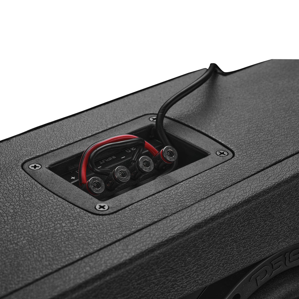 Jeep JT Gladiator Loaded Under Rear Seat Subwoofer Enclosure with 4 X 8" ZR8.2D, Leather Wrapped and Digital LED Lights | 1800 Watts RMS @ 1-Ohm