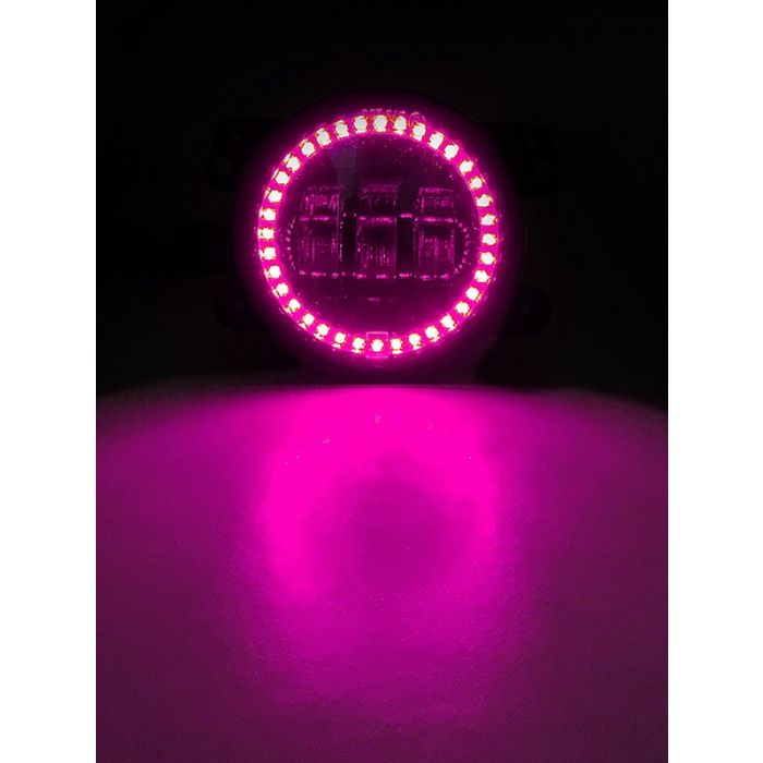 Jeep JK/CJ/TJ 4 Inch 30 Watt Fog Light RGB HD Accent
