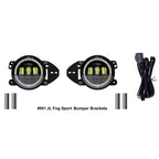 Jeep JL/JT 4 Inch White DRL Halo/Amber Turn Signal Fog Lights