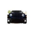Jeep JK/CJ/TJ 7IN Headlights and Fog Lights w/White DRL Halo and Amber Turn Signals