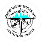 Always Take The Scenic Route Adventure Awaits White Spare Tire Cover