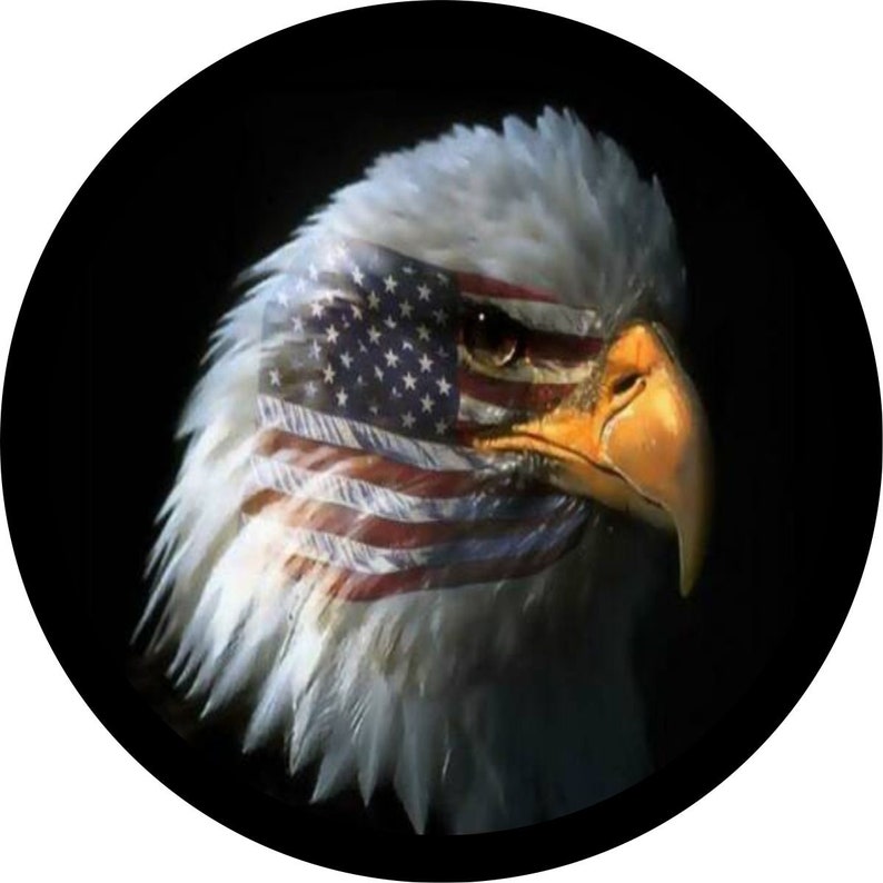 American Flag Eagle 2 Spare Tire Cover