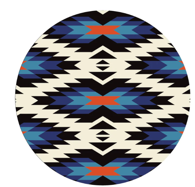 Aztec Serape Geometric Pattern Spare Tire Cover