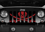 Ahoy Matey Dark Red Pirate Flag Grille Insert