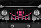 Platinum Ahoy Matey Hot Pink Pirate Flag Grille Insert