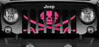 Platinum Ahoy Matey Hot Pink Pirate Flag Grille Insert