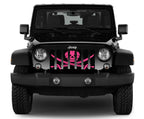 Platinum Ahoy Matey Hot Pink Pirate Flag Grille Insert