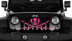 Platinum Ahoy Matey Hot Pink Pirate Flag Grille Insert