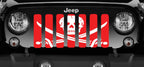 Platinum Ahoy Matey Pirate Flag Red Grille Insert