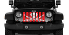 Platinum Ahoy Matey Pirate Flag Red Grille Insert