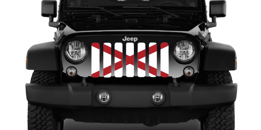 Alabama State Flag Grille Insert
