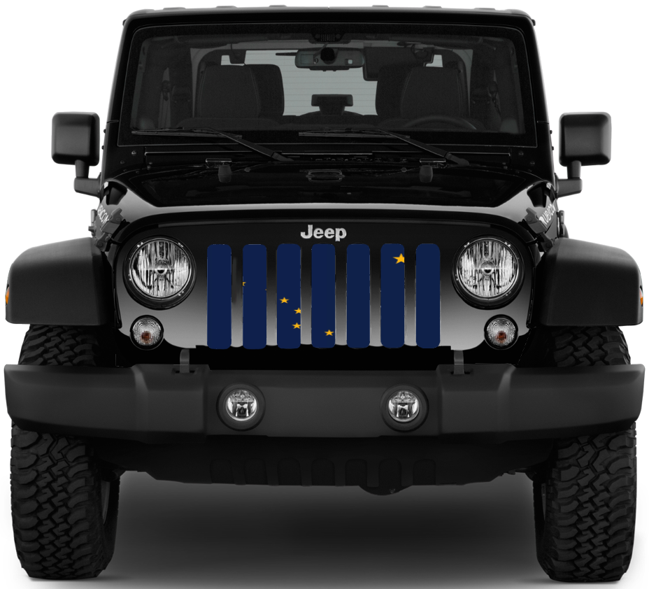 Alaska State Flag Grille Insert