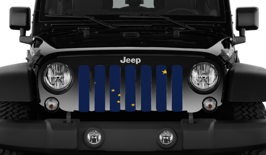 Alaska State Flag Grille Insert