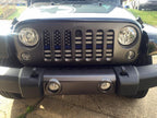 American Black and White Back the Blue Grille Insert