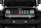 American Black and White Back the Blue, Red, Green Grille Insert