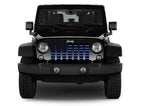 Black and Blue American Flag Grille Insert