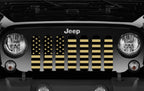 Black and Gold American Flag Grille Insert