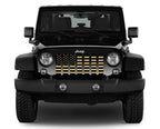 Black and Gold American Flag Grille Insert