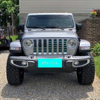 Platinum Black and Teal American Flag Grille Insert