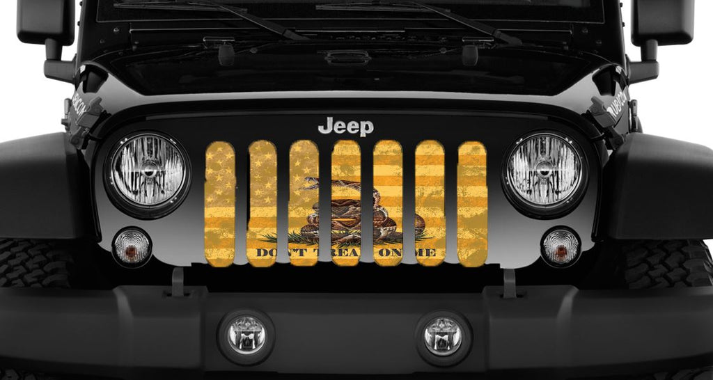 American Gadsden Flag - Don't Tread On Me Grille Insert