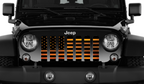 American Orange Haze Flag Grille Insert