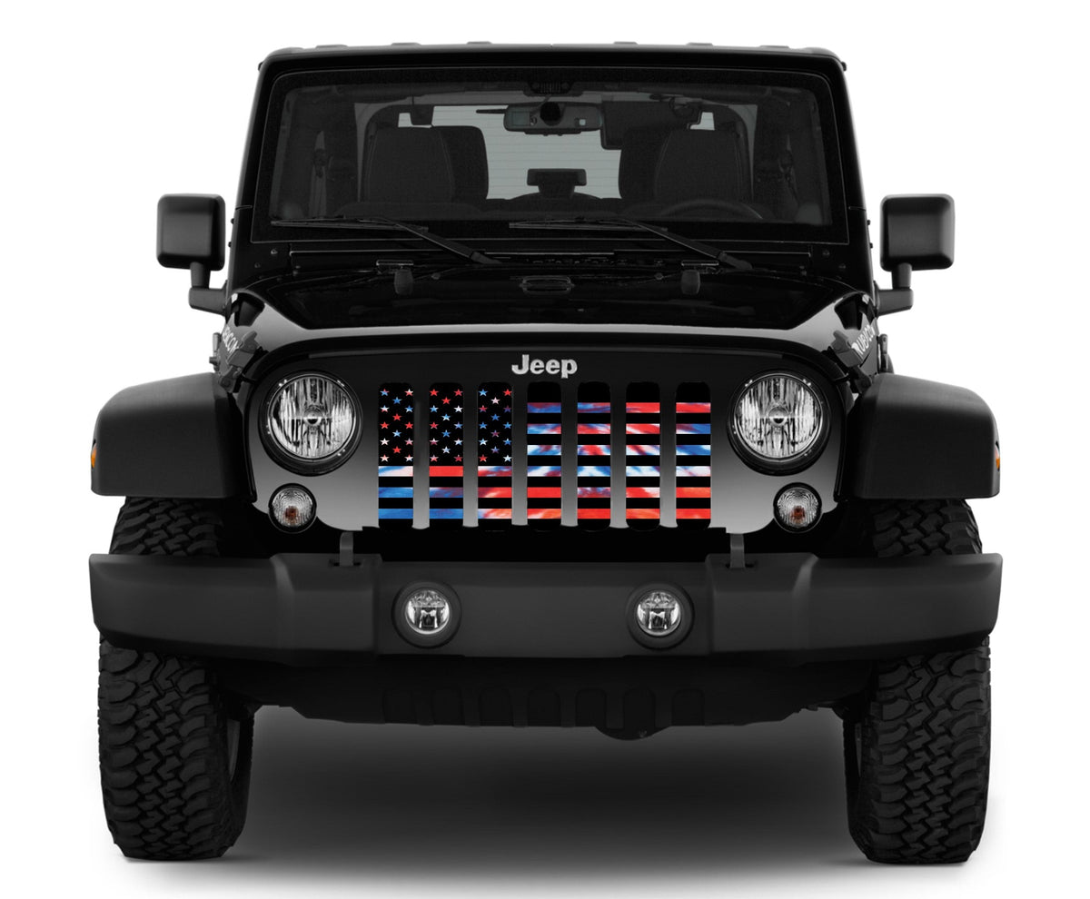 American Patriotic Tie Dye Grille Insert
