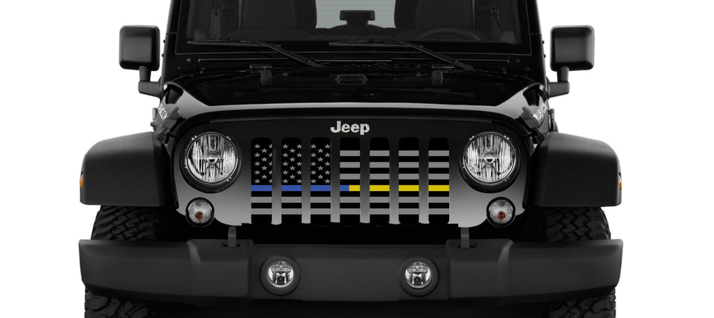 American Tactical Back the Blue and Gold Grille Insert