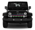 Hold the Line Back the Blue, Red, Green Grille Insert