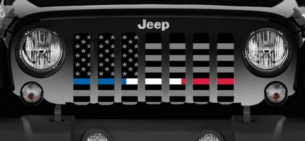 American Tactical - Back the Blue, Red and White Grille Insert