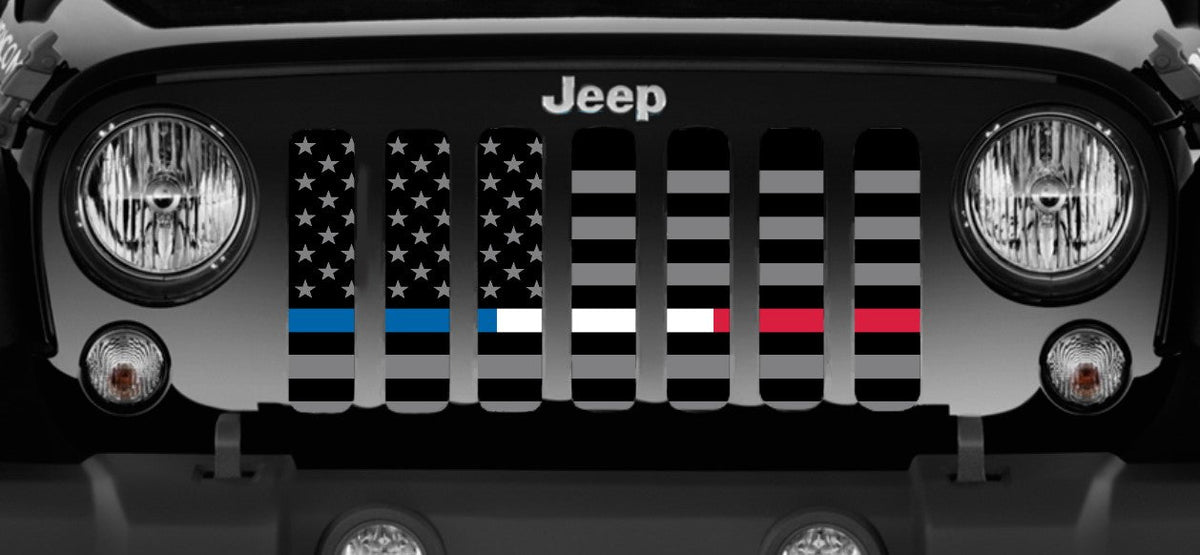 American Tactical - Back the Blue, Red and White Grille Insert
