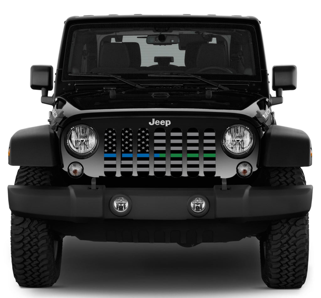 American Tactical Thin Blue and Thin Green Line Grille Insert