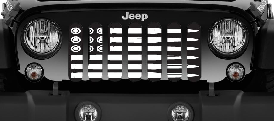 AMMO Flag Black and White Grille Insert