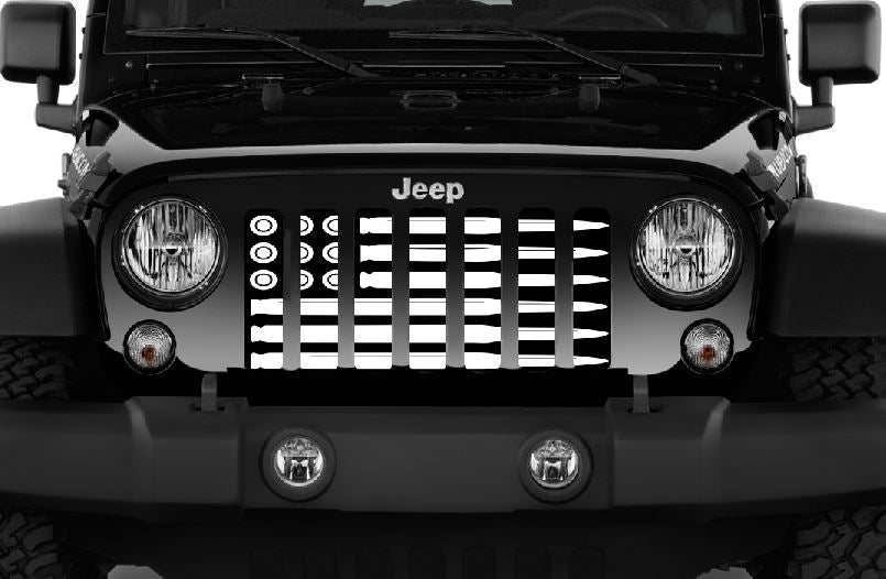 AMMO Flag Black and White Grille Insert