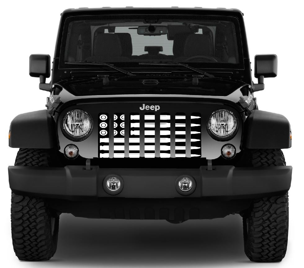 AMMO Flag Black and White Grille Insert