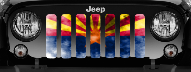 Arizona Grunge State Flag Grille Insert