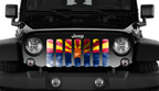 Arizona Grunge State Flag Grille Insert