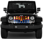 Arizona Grunge State Flag Grille Insert