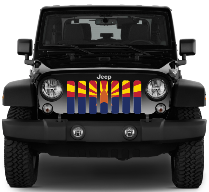 Arizona State Flag Grille Insert