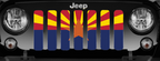 Arizona State Flag Grille Insert