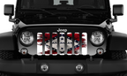 Arkansas Grunge State Flag Grille Insert